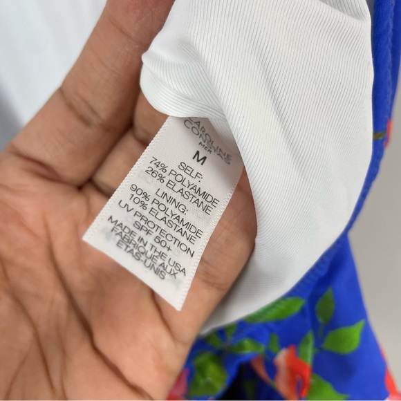 Caroline Constas x Mer Tinos Floral One Piece Swimsuit Size Medium - Picture 9 of 12